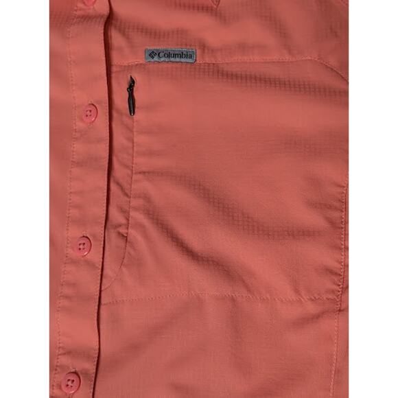 COLUMBIA Womens button up Outdoorsy Shirt Medium GorpCore hiking granolagirl - Picture 3 of 11